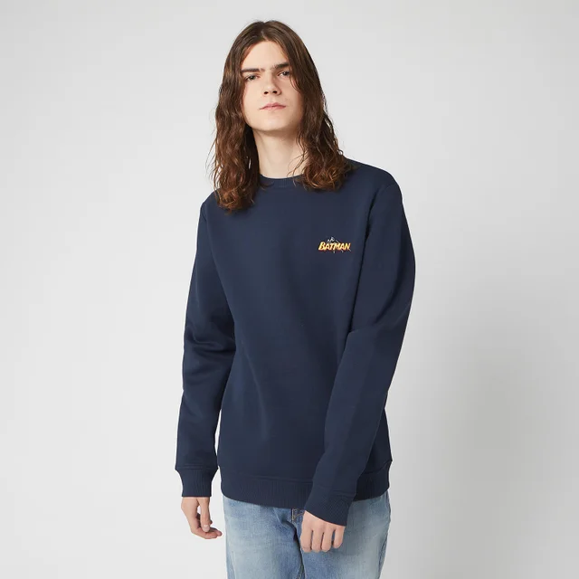 Sweat-shirt Unisexe DC Batman Brodé - Bleu Marine