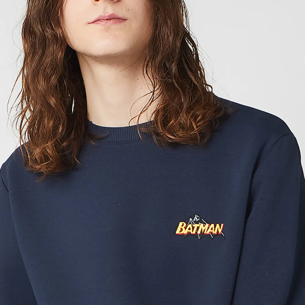 Sweat-shirt Unisexe DC Batman Brodé - Bleu Marine - S Image 1