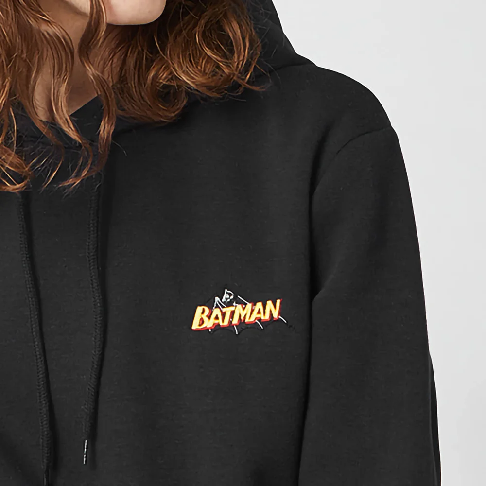 Sweat à capuche Unisexe DC Batman Brodé - Noir - S Image 1
