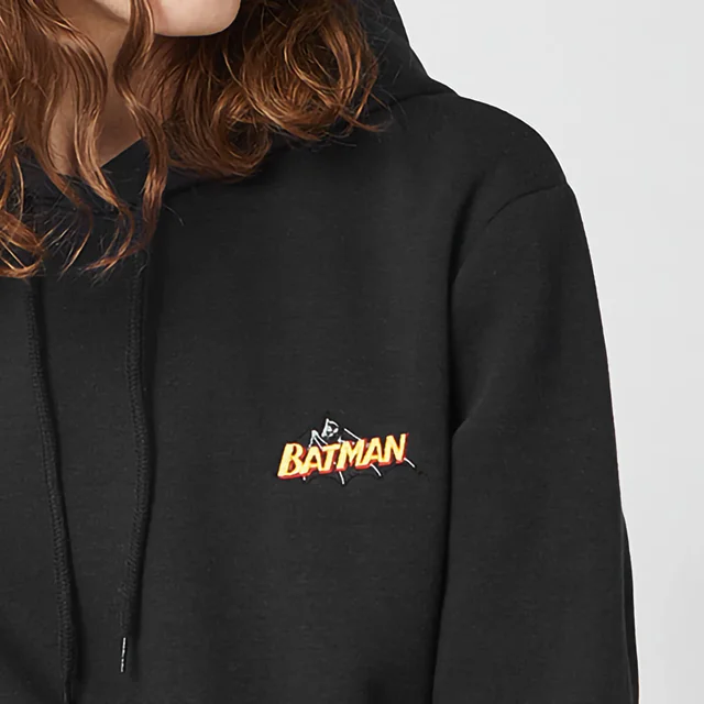 Sweat à capuche Unisexe DC Batman Brodé - Noir