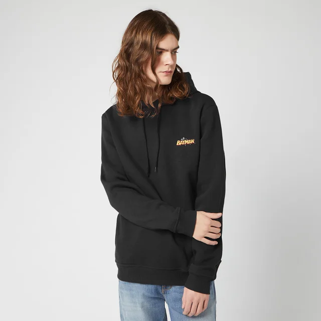 Sweat à capuche Unisexe DC Batman Brodé - Noir