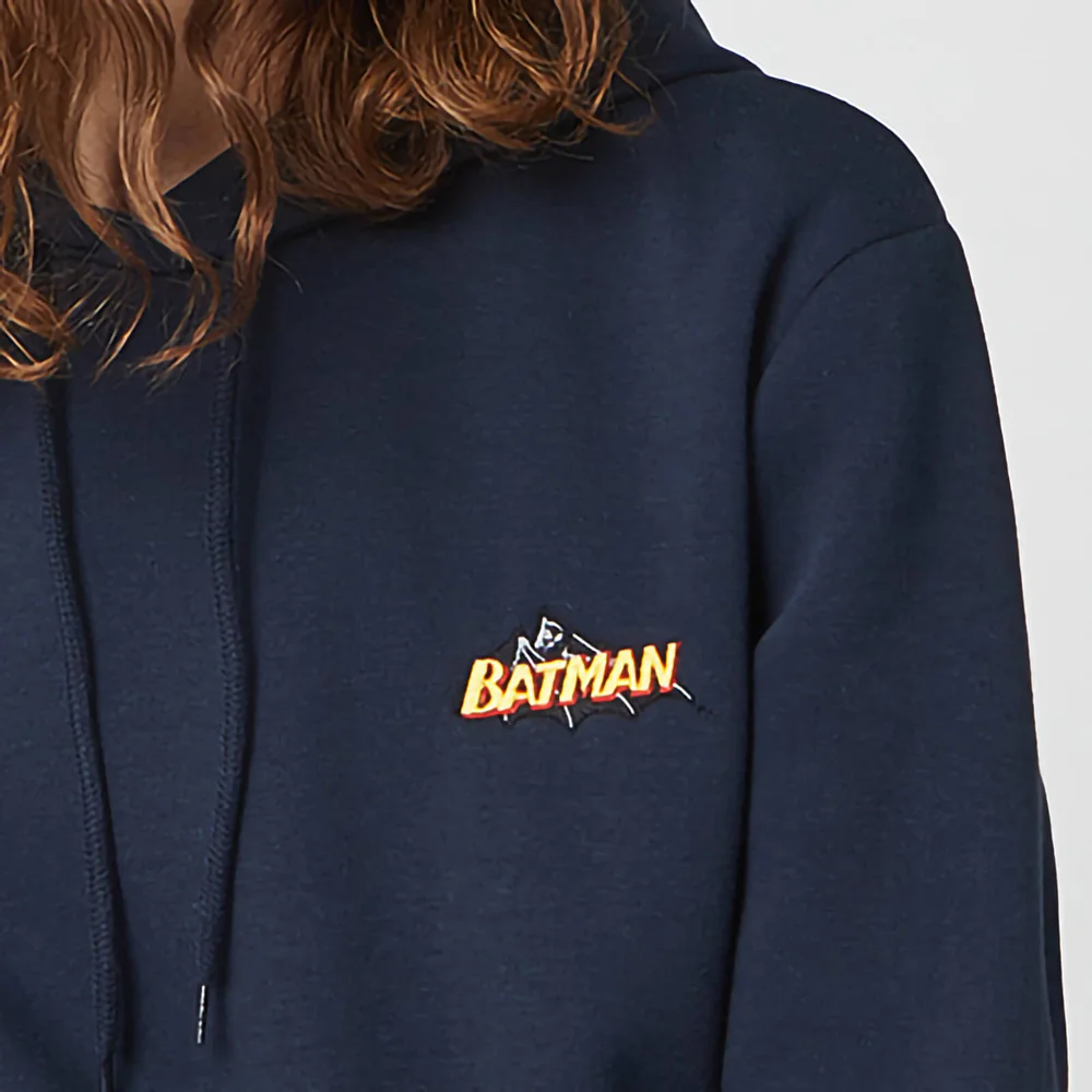Sweat à capuche Unisexe DC Batman Brodé - Bleu Marine - S Image 1