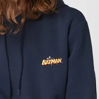 Sweat à capuche Unisexe DC Batman Brodé - Bleu Marine