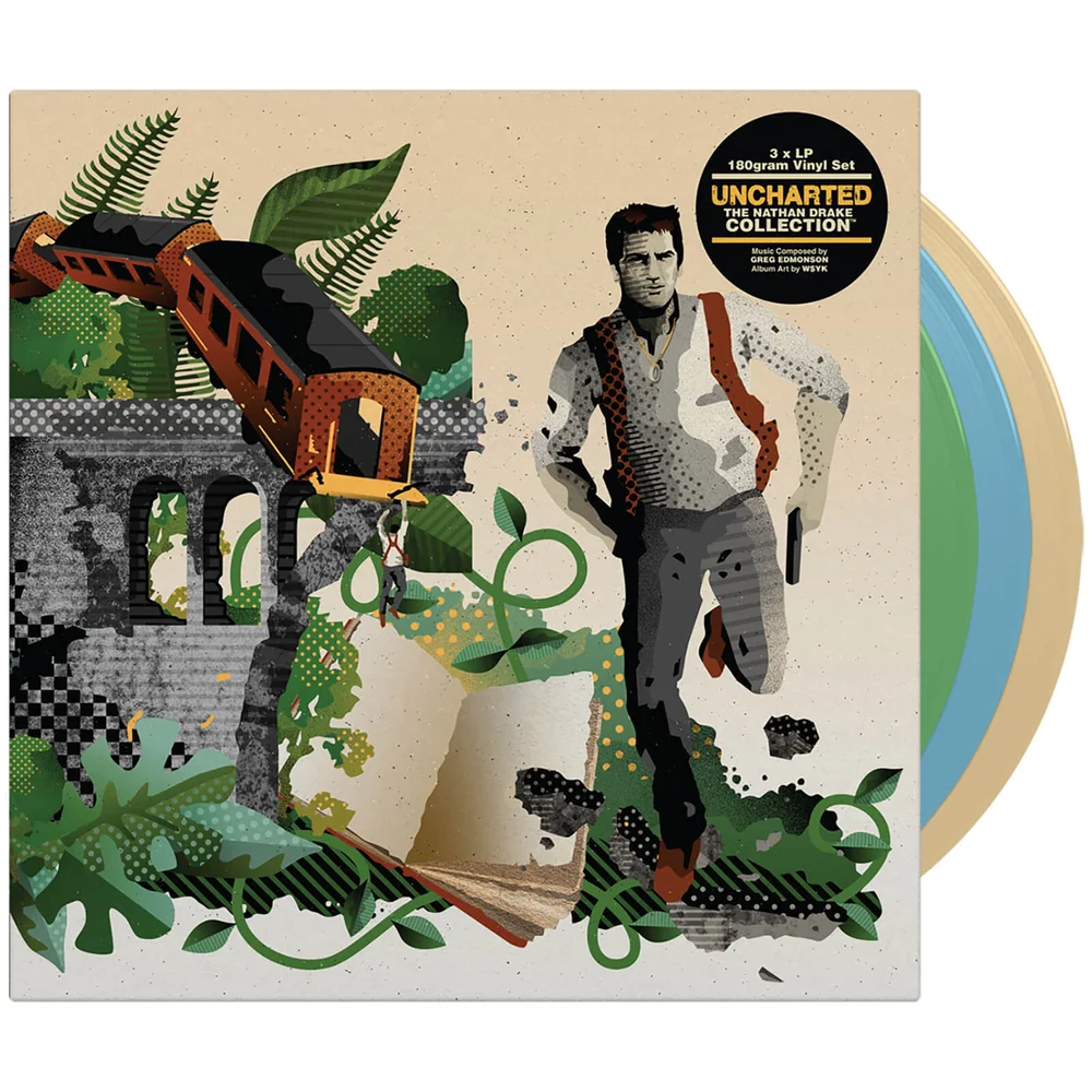 iam8bit - Uncharted: The Nathan Drake Collection Triple Coloured Vinyl Set Image 1