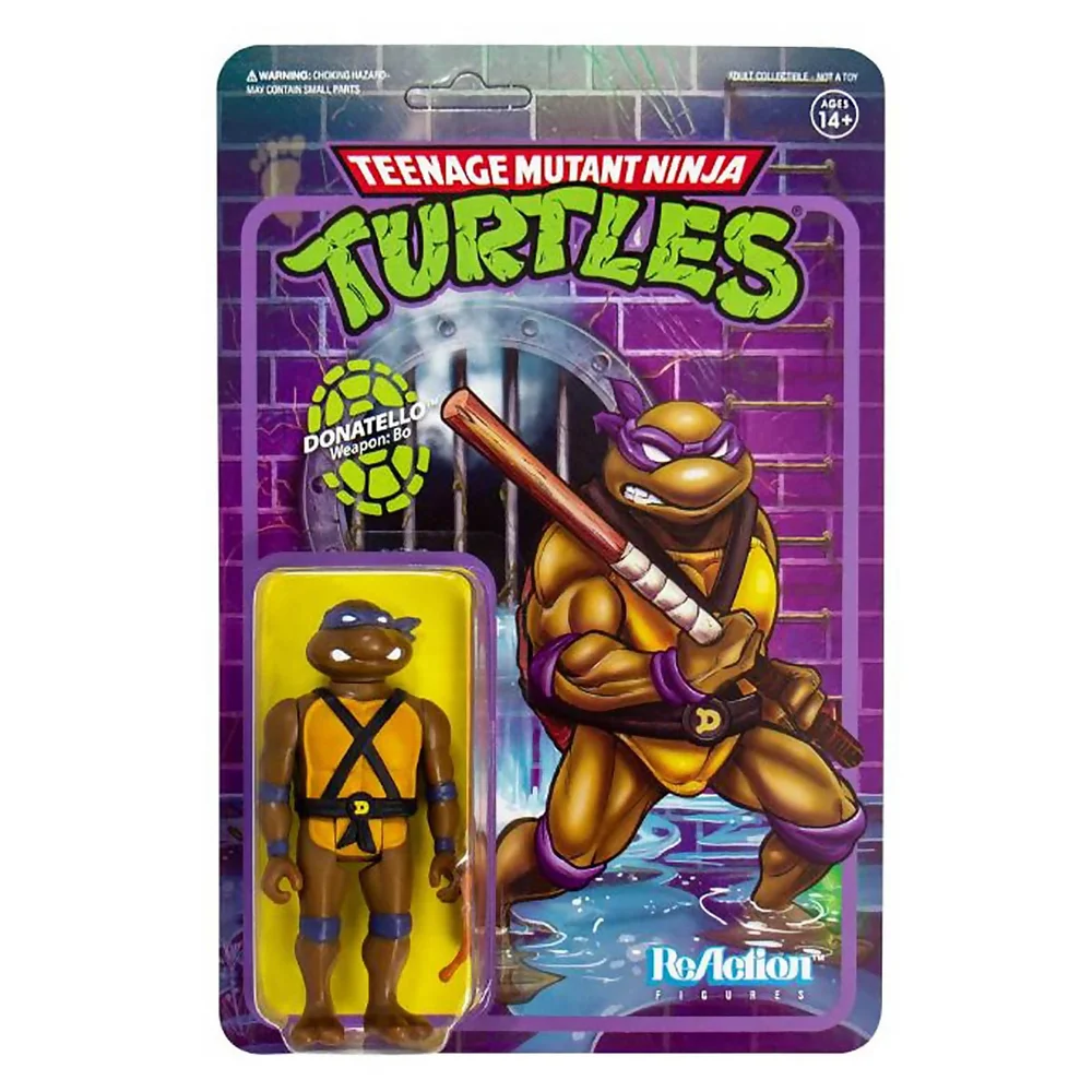 Super7 Teenage Mutant Ninja Turtles ReAction Figure - Donatello Image 1