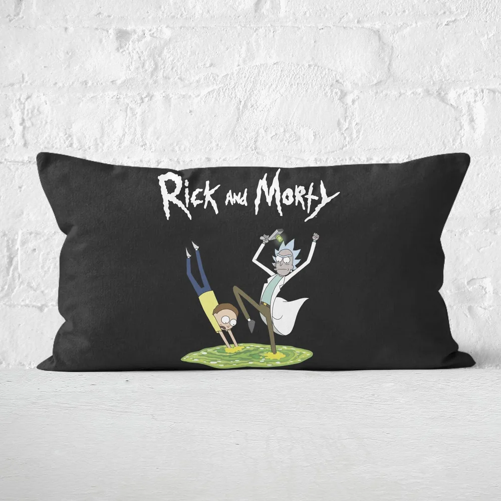 Rick And Morty Portal Rectangular Cushion - Soft Touch Image 1