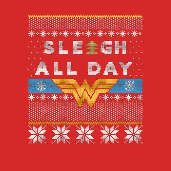 Wonder Woman 'Sleigh All Day Pull de Noël - Rouge