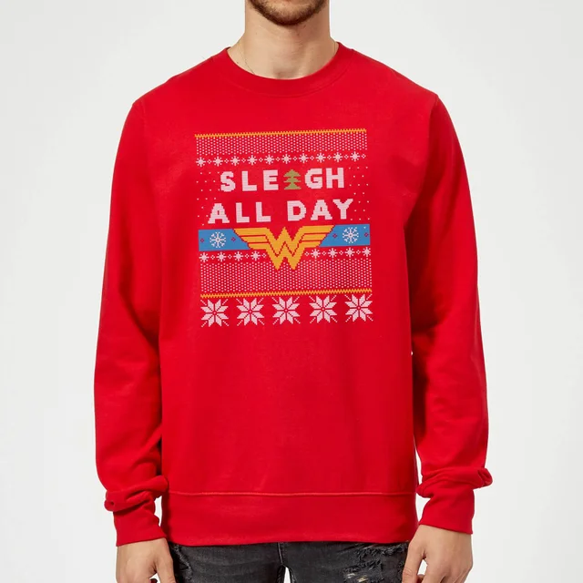 Wonder Woman 'Sleigh All Day Pull de Noël - Rouge