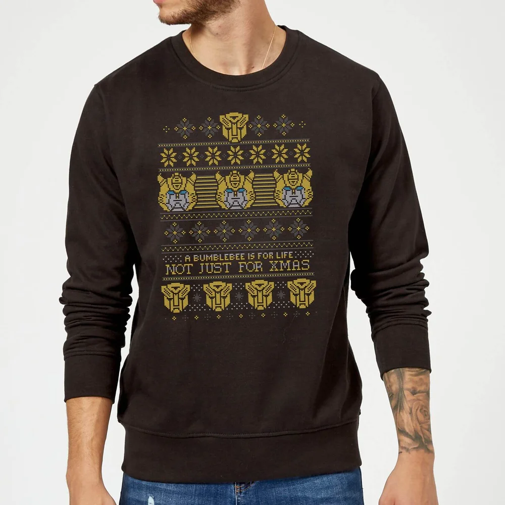 Bumblebee Classic Ugly Knit Pull de Noël - Noir - S Image 1