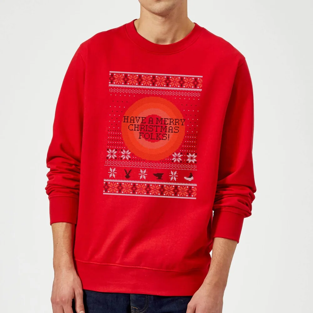 Looney Tunes Knit Pull de Noël - Rouge - S Image 1