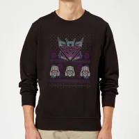 Decepticons Classic Ugly Knit Pull de Noël - Noir