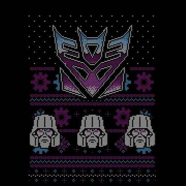 Decepticons Classic Ugly Knit Pull de Noël - Noir