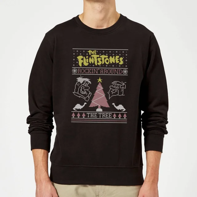 Flintstones Rockin Around The Tree Pull de Noël - Noir