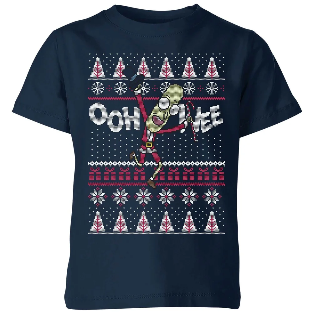 Rick and Morty Ooh Wee Kids' Christmas T-Shirt - Navy - 3-4 ans Image 1