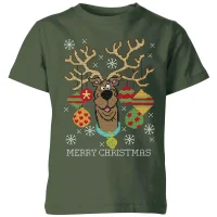 Scooby Doo Kids' Christmas T-Shirt - Forest Green - undefined undefined