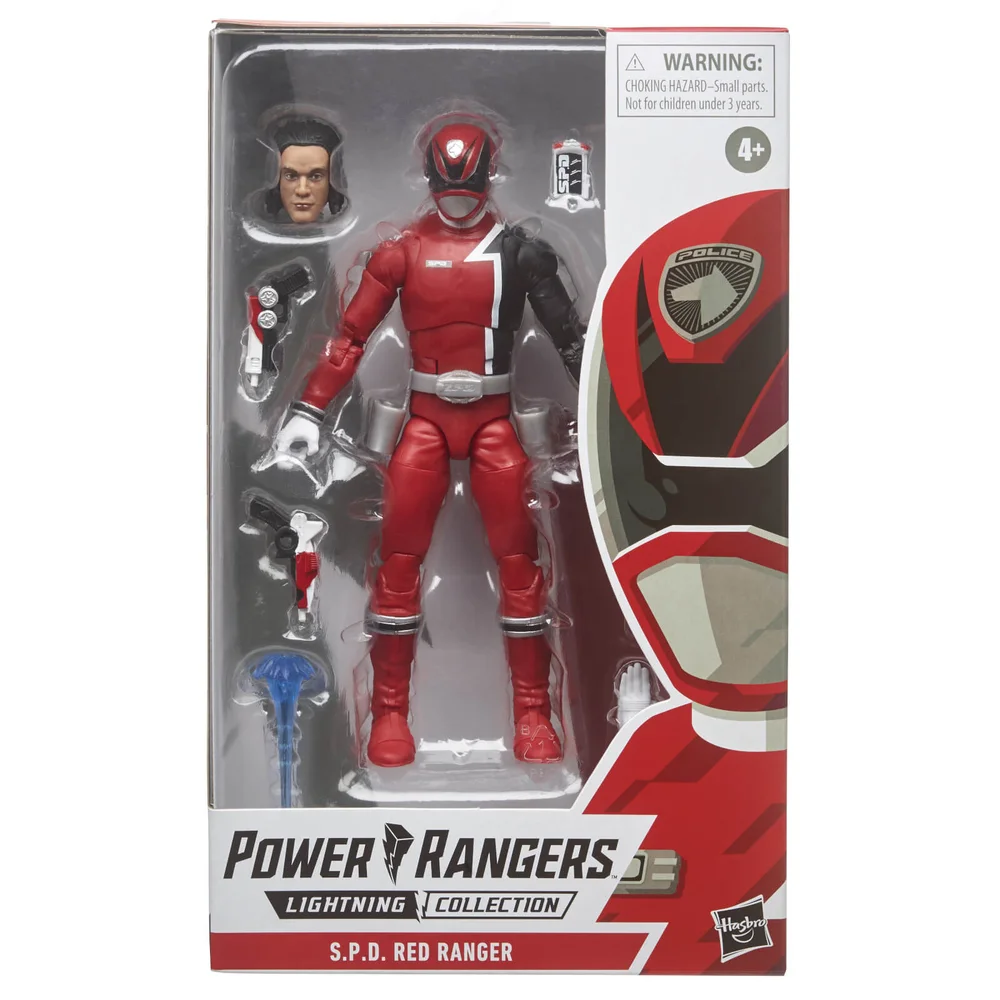 Hasbro Power Rangers S.P.D. Collection Mighty Morphin Ranger Rouge Figurine articulée 15 cm Image 1