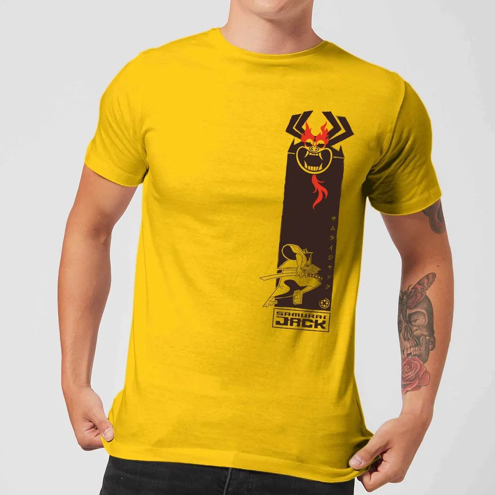 Samurai Jack Samurai Stripe Men's T-Shirt - Yellow - S Image 1