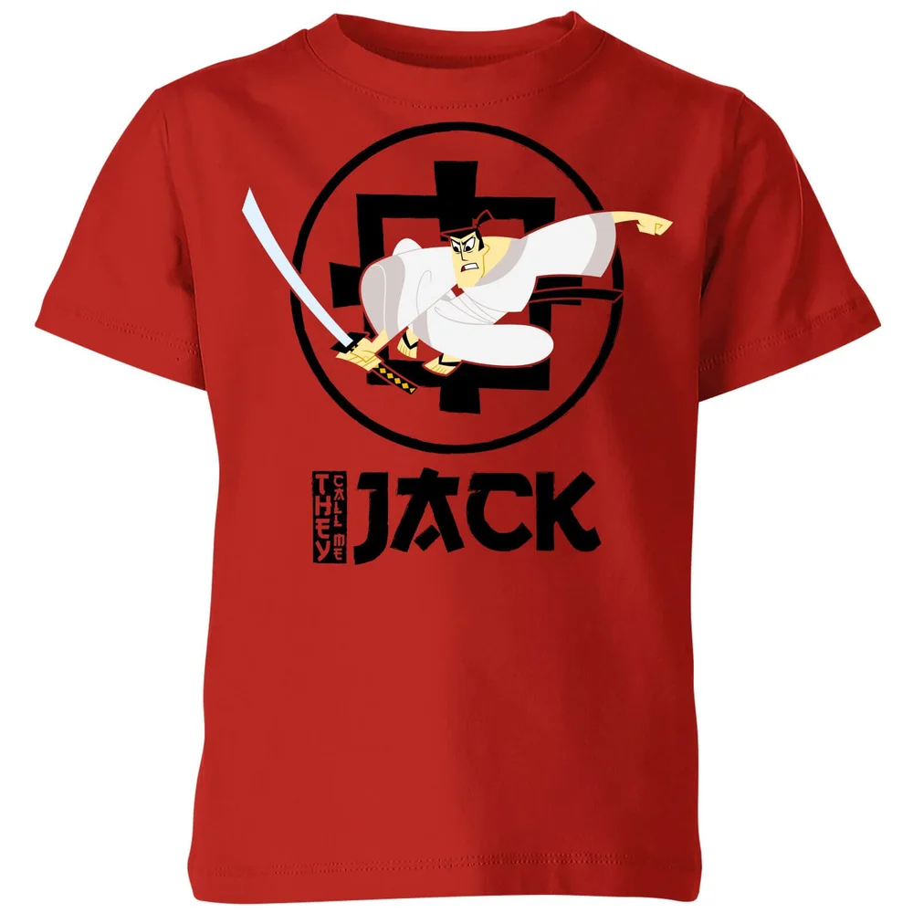 Samurai Jack They Call Me Jack Kids' T-Shirt - Red - 3-4 ans Image 1