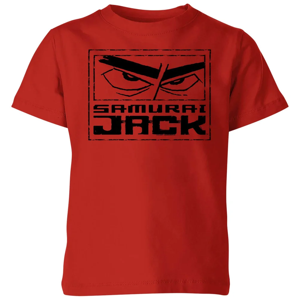 Samurai Jack Stylised Logo Kids' T-Shirt - Red - 3-4 ans Image 1