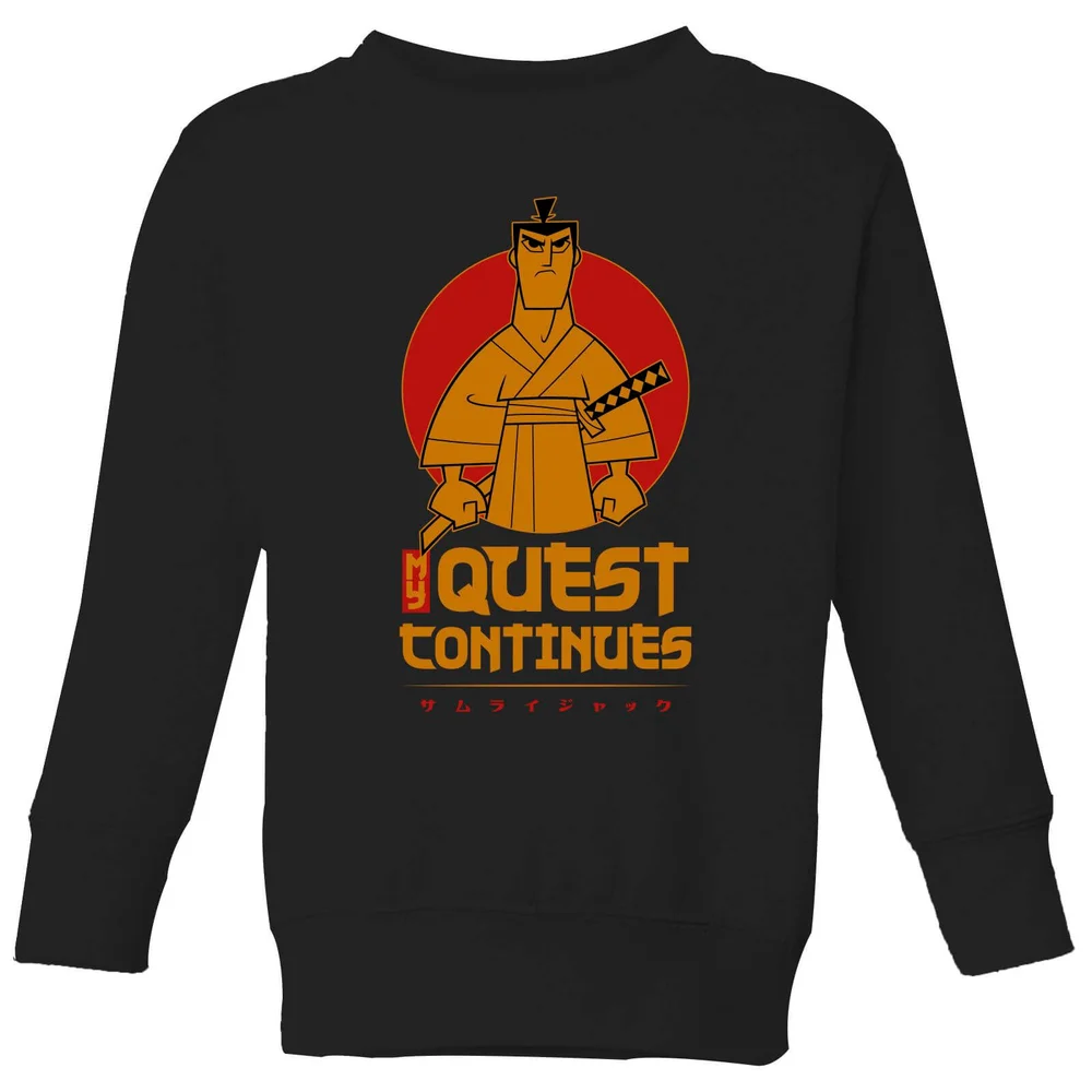 Samurai Jack My Quest Continues Kids' Sweatshirt - Black - 3-4 ans Image 1