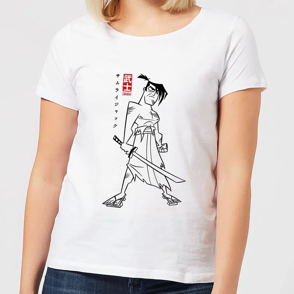 Samurai Jack Kanji Women's T-Shirt - White - S Image 1
