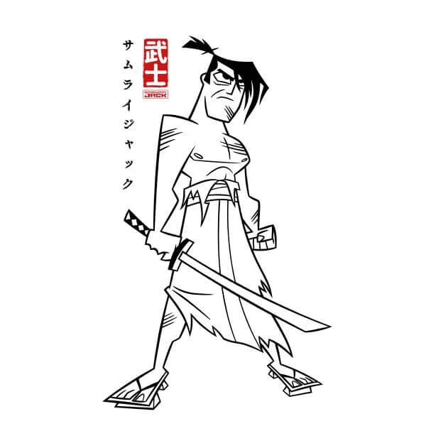 Samurai Jack Kanji Women's T-Shirt - White