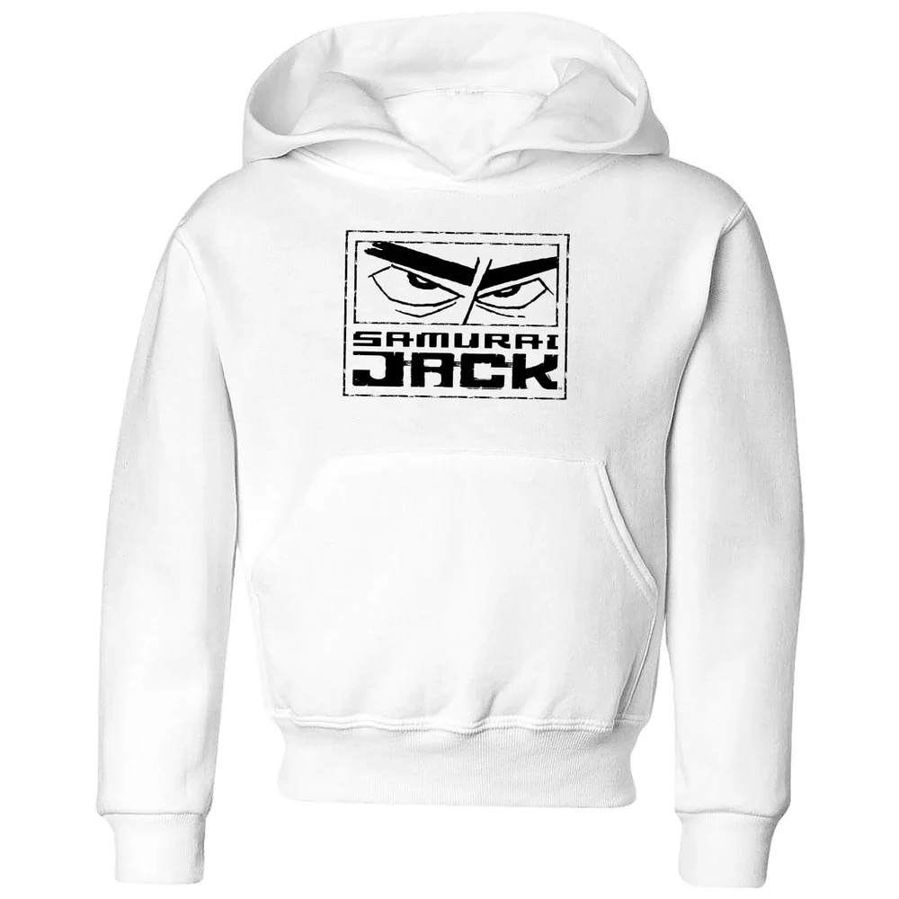 Samurai Jack Stylised Logo Kids' Hoodie - White - 3-4 ans Image 1