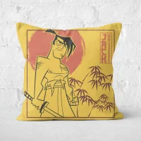Samurai Jack Jack Vs Aku Square Cushion