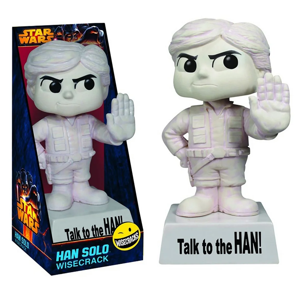 Funko Wisecracks Star Wars Han Solo 'Speak to the Han' Bobblehead Image 1
