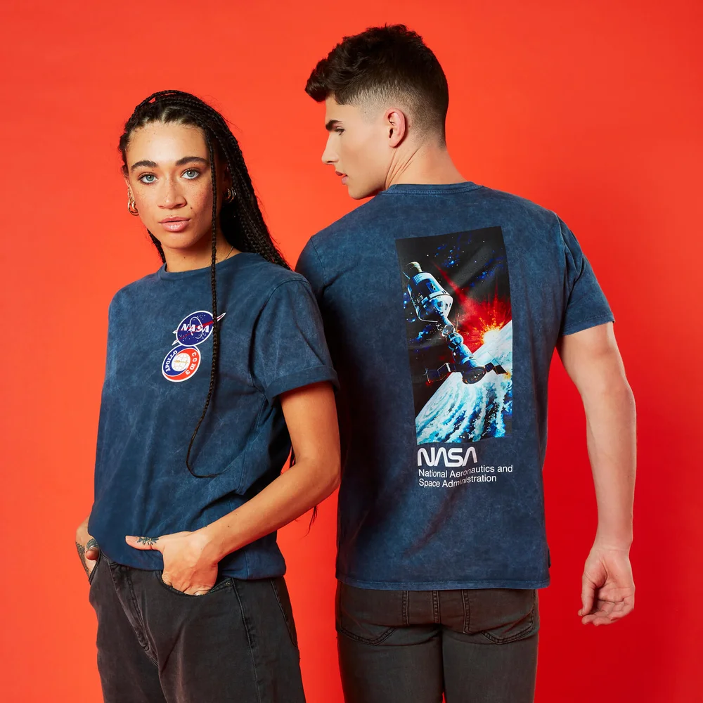 T-shirt NASA Soyuz Chest - Bleu Marine - Unisexe - S - Navy Image 1