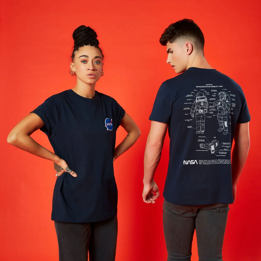 T-shirt NASA Suit Up - Bleu Marine - Unisexe - S Image 1