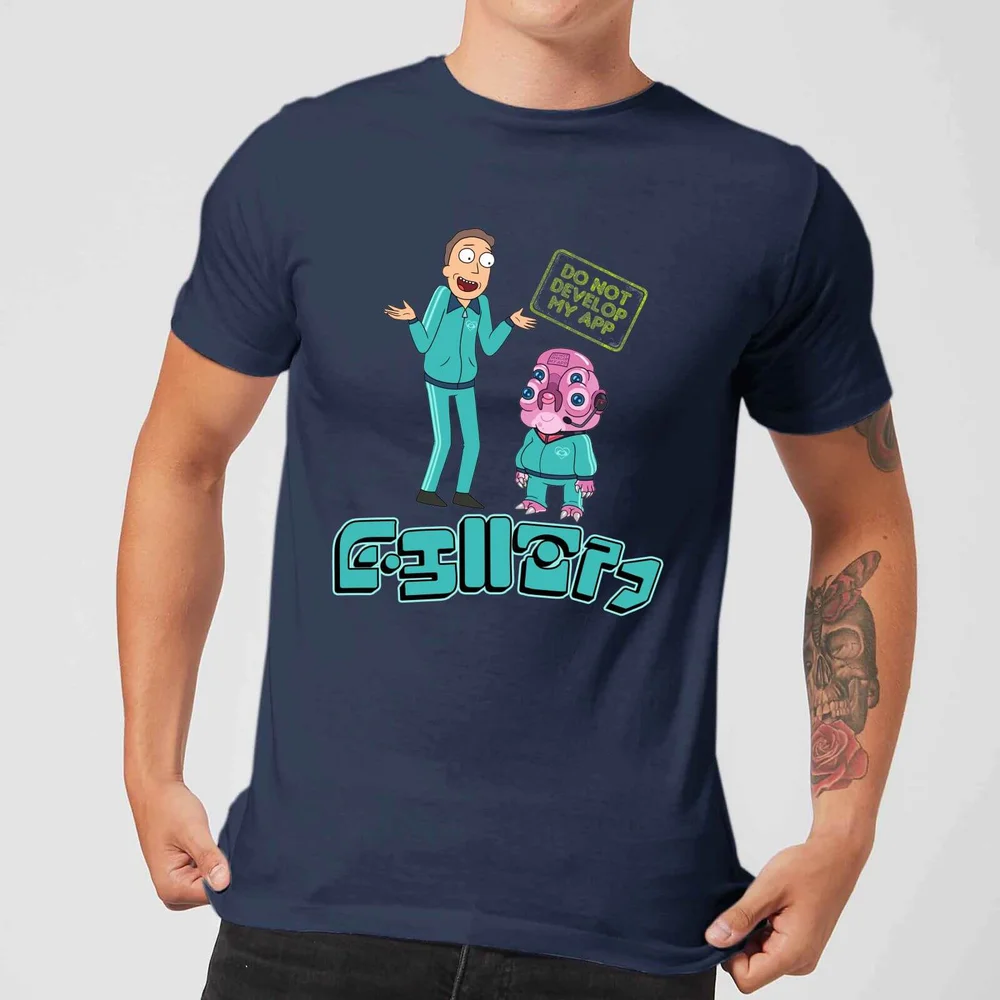Rick and Morty Do Not Develop My App Men's T-Shirt - Navy - S Image 1