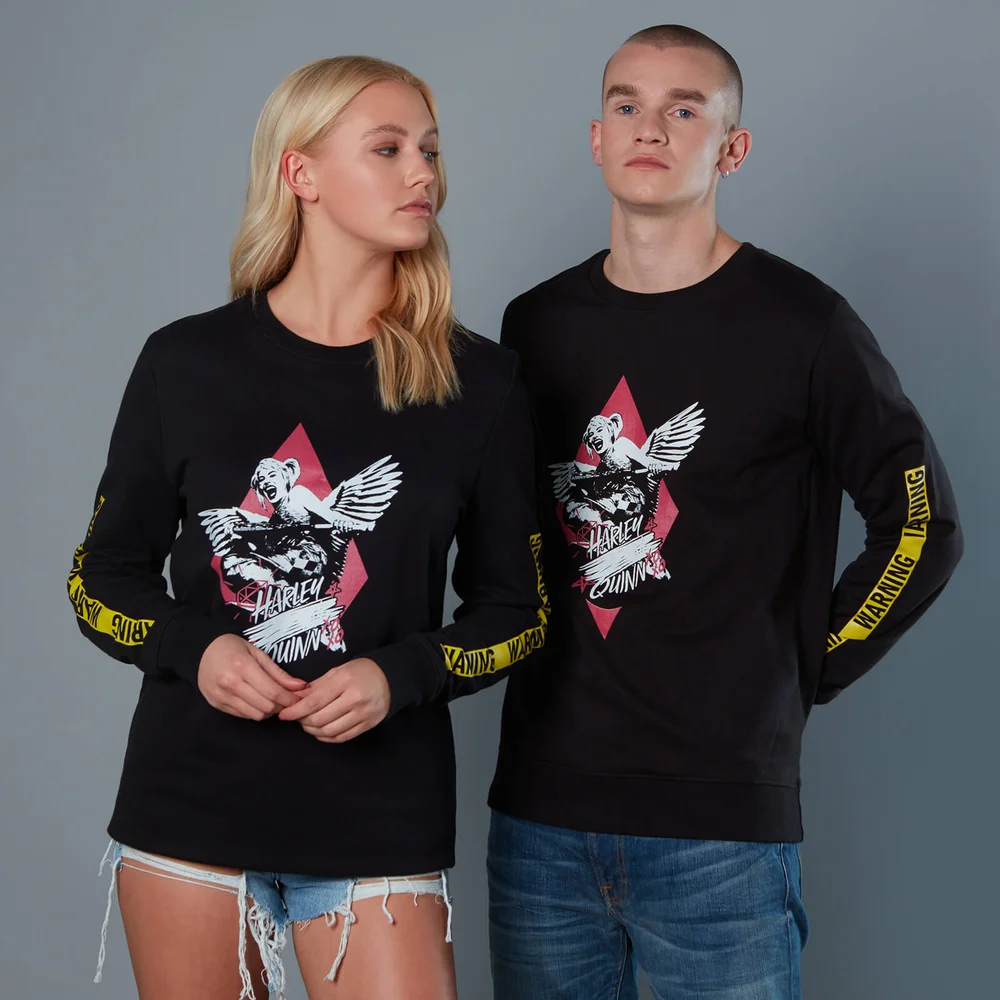 Sweat-shirt Yellow Warning Sleeve Birds of Prey - Noir - Unisexe - S Image 1