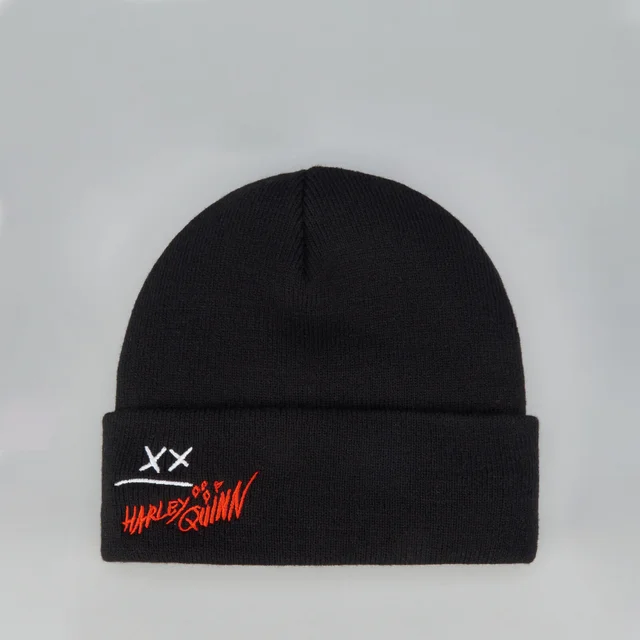 Bonnet Harley Quinn Brodé - Noir