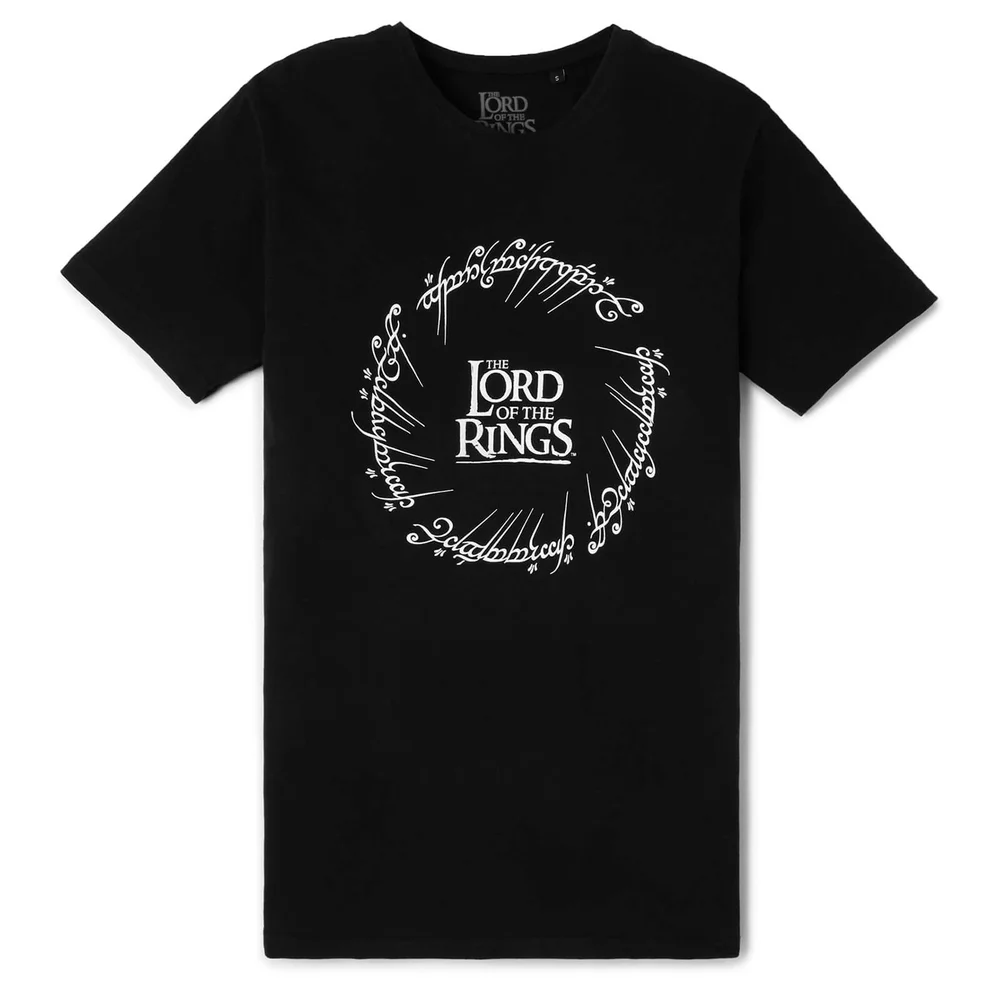 Lord Of The Rings Glow In The Dark T-Shirt - Black - S - Noir Image 1