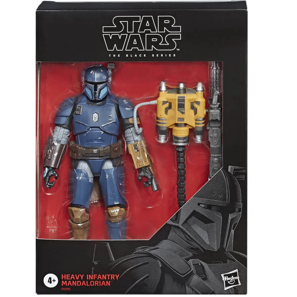 Hasbro Star Wars La Série Noire Figurine articulée Le Mandalorien Infanterie Lourde 15 cm Image 1