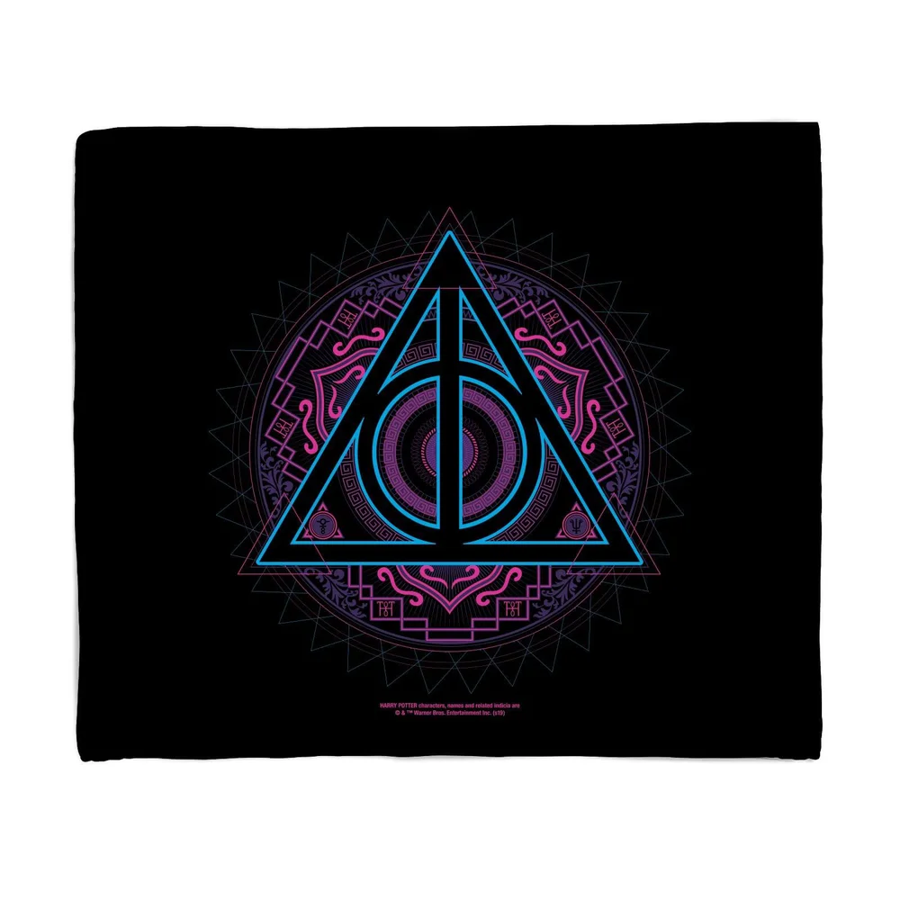 Harry Potter Deathly Hallows Fleece Blanket - M Image 1