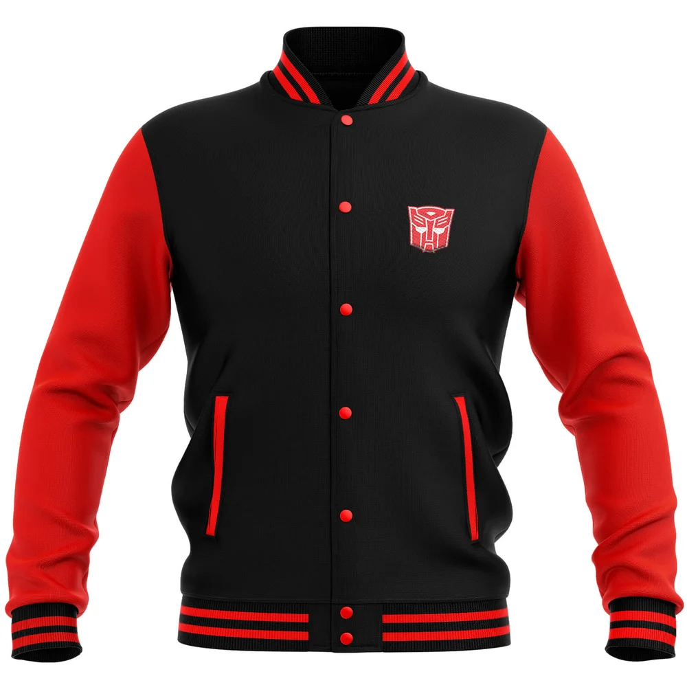 Transformers Autobot Varsity Jacket - Black / Red - S - Black / Red Image 1