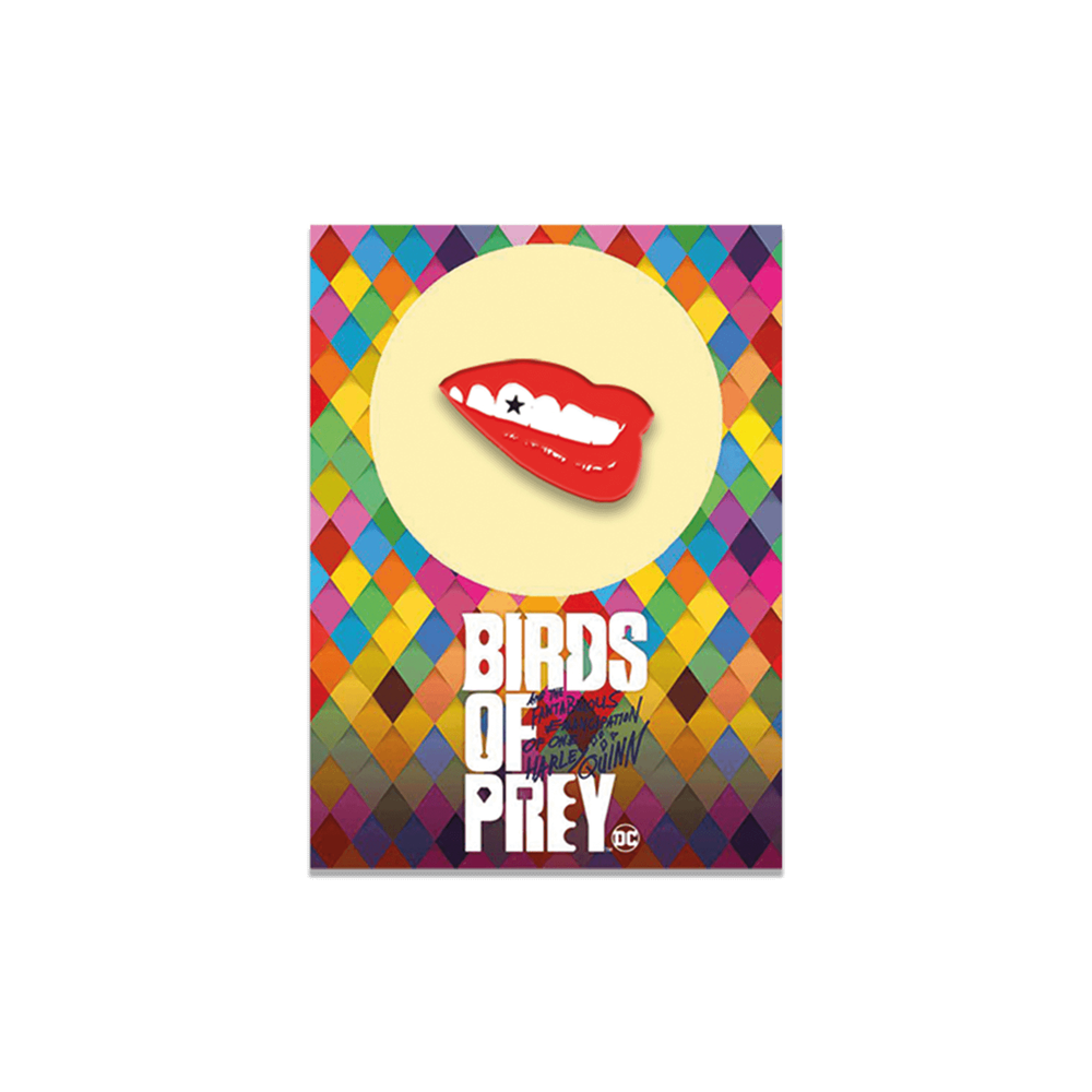 Harley Quinn Birds of Prey Collectable Pin Badge - Lips Image 1