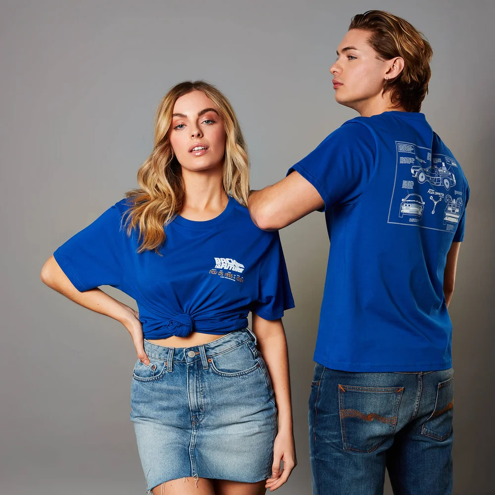 T-shirt Back To The Future - Unisex - Bleu - S Image 1