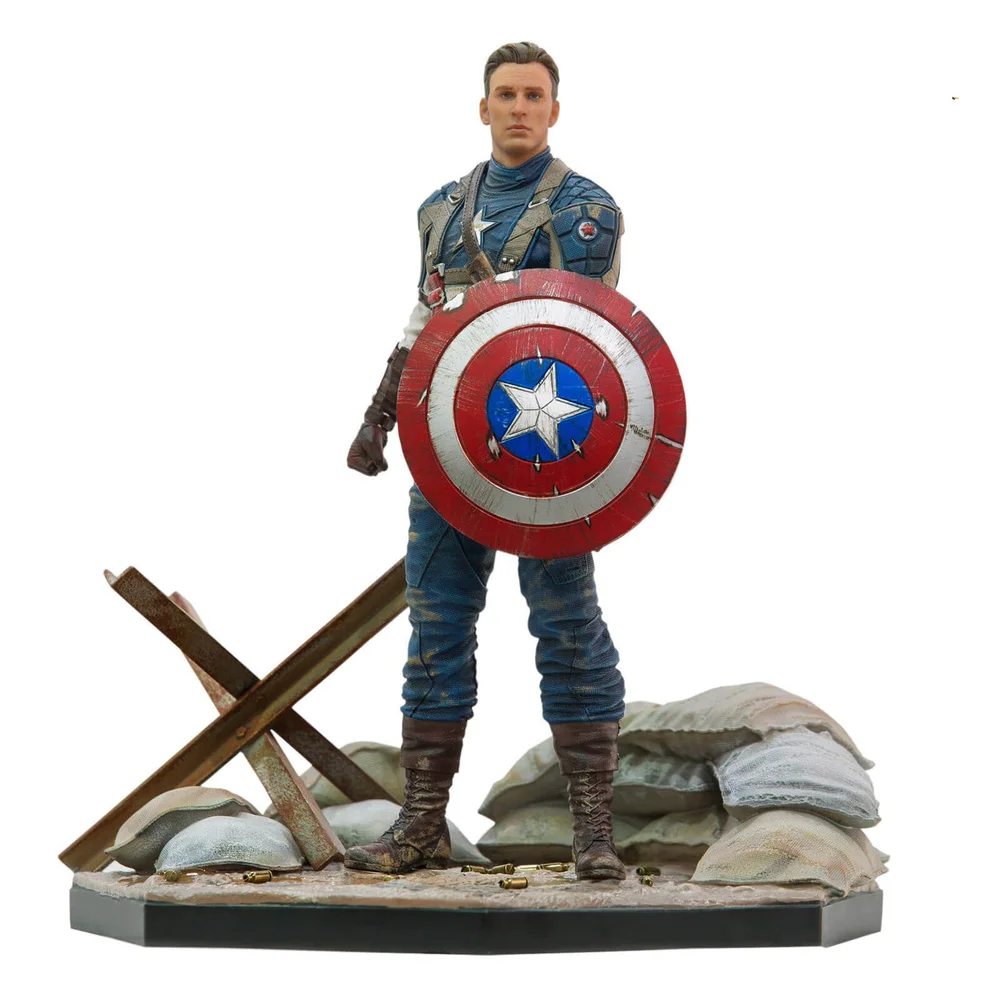 Iron Studios Statuette Deluxe à l'échelle artistique 1/10 Captain America Le premier Vengeur MCU 10 ans Évènement Exclusif Image 1