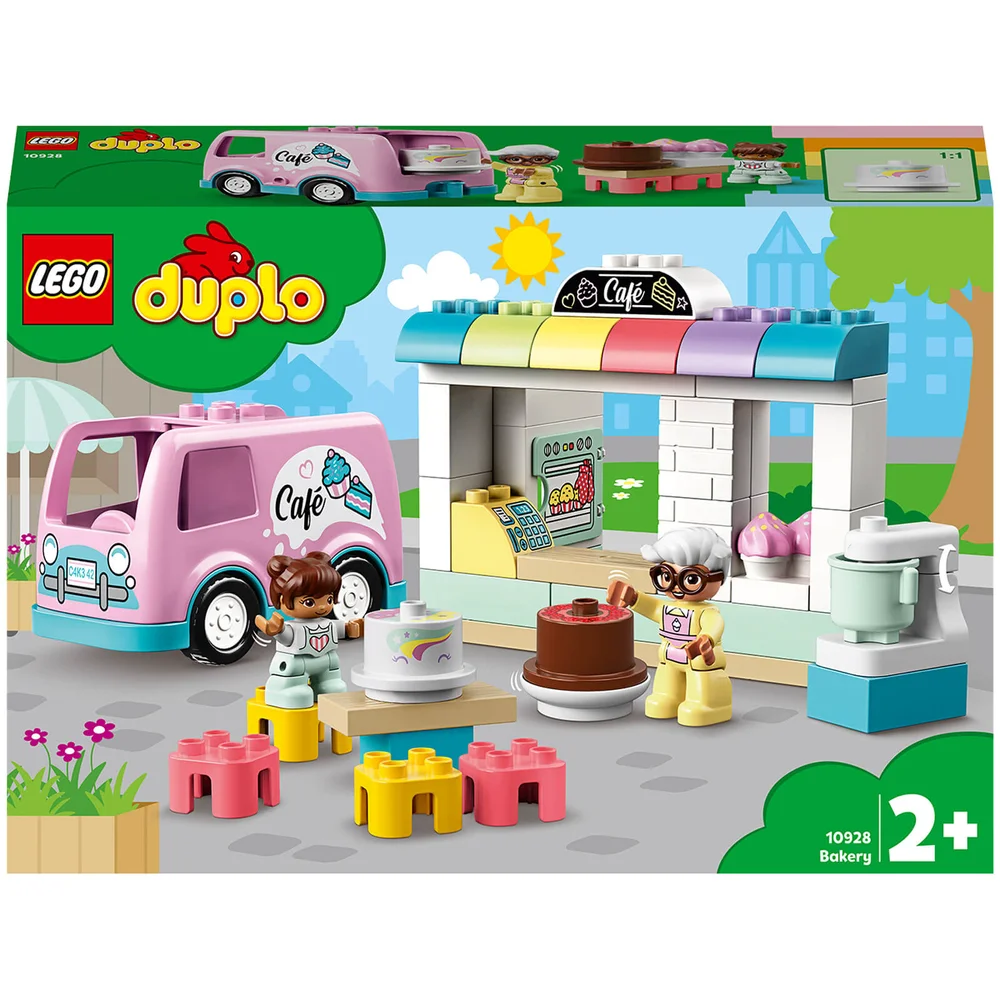 LEGO DUPLO Town : La Pâtisserie avec Camionette à Café pour les Tout-Petits (10928) Image 1