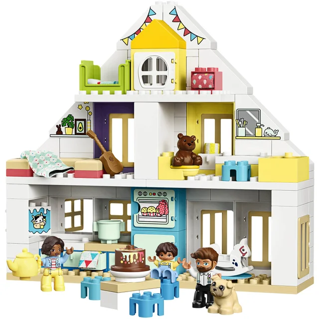 LEGO DUPLO Ma Ville La Maison Modulable 3 en 1, Maison de Poupée, Jouet Enfant 2 ans(10929)