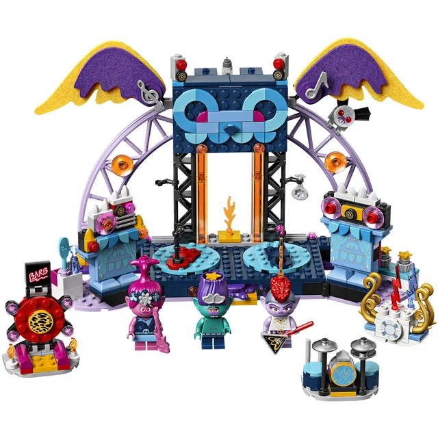 LEGO Trolls Ensemble de Jeux de Construction Le Concert de Vulcarock City (41254)