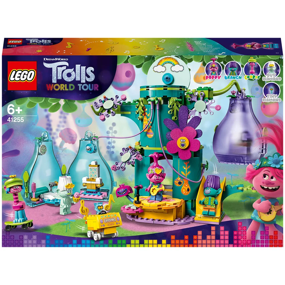 LEGO Les Trolls 2 La fête au village pop Kit de construction avec arbre et maisons-capsules(41255) Image 1