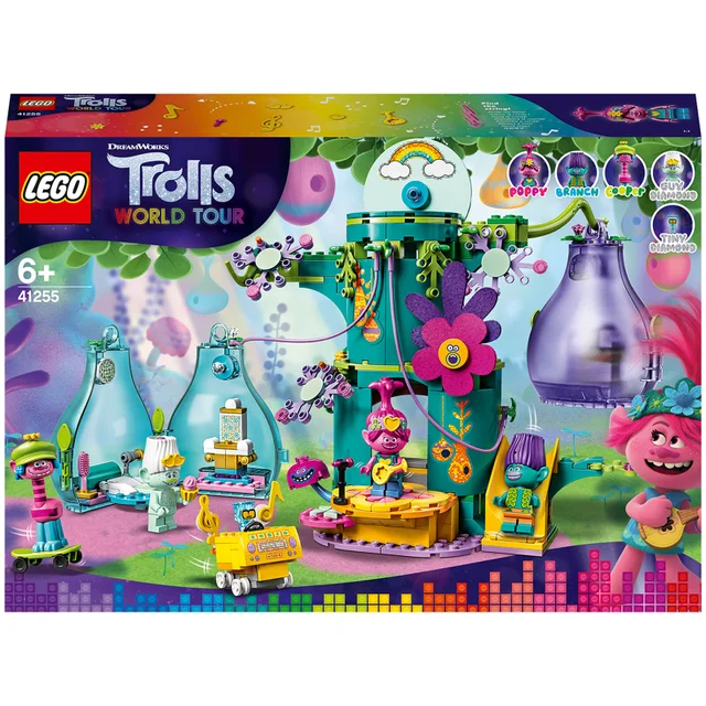 LEGO Les Trolls 2 La fête au village pop Kit de construction avec arbre et maisons-capsules(41255)