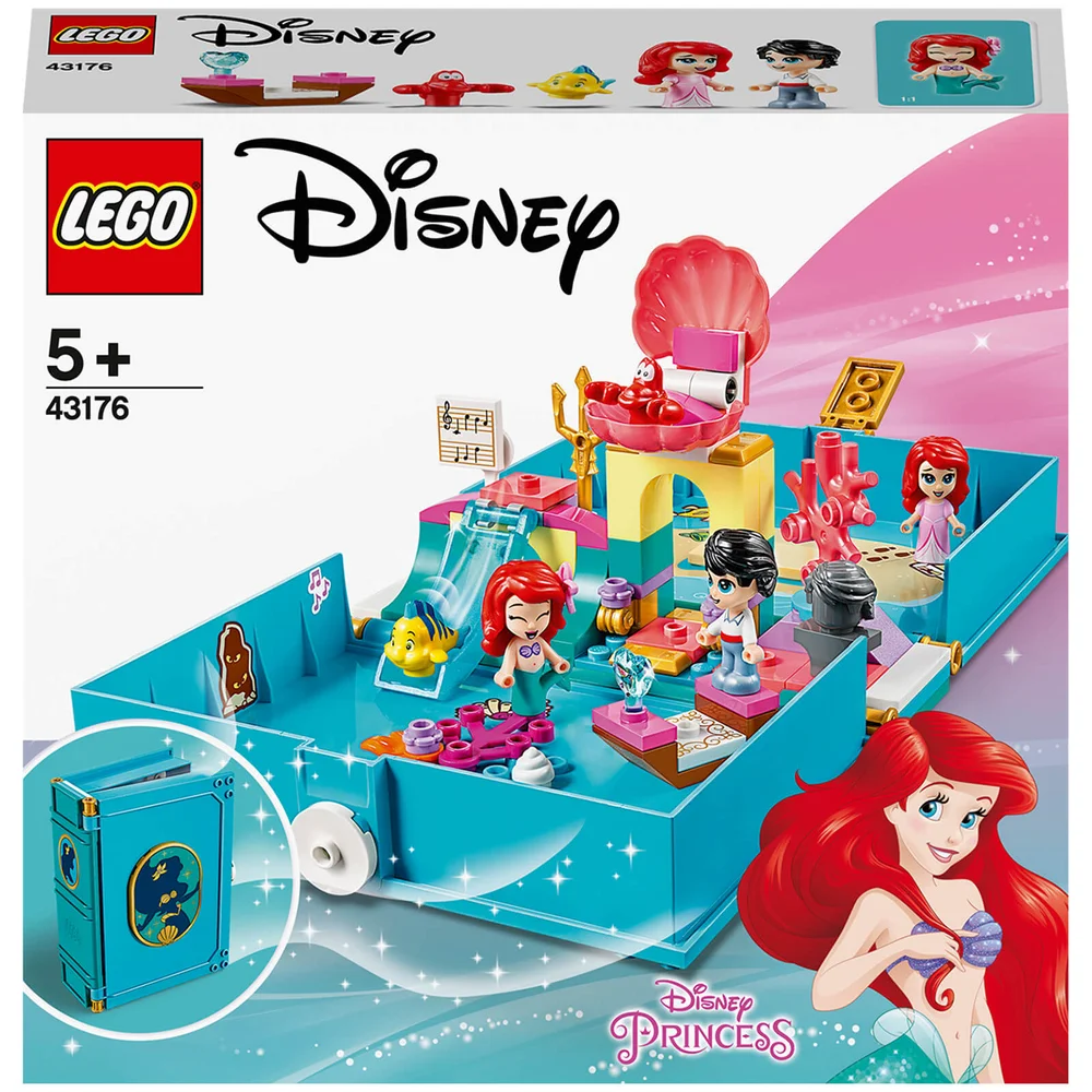 LEGO Disney Princesse : Ensemble de Jeux de Construction Les Aventures d’Ariel dans un Livre de Contes (43176) Image 1