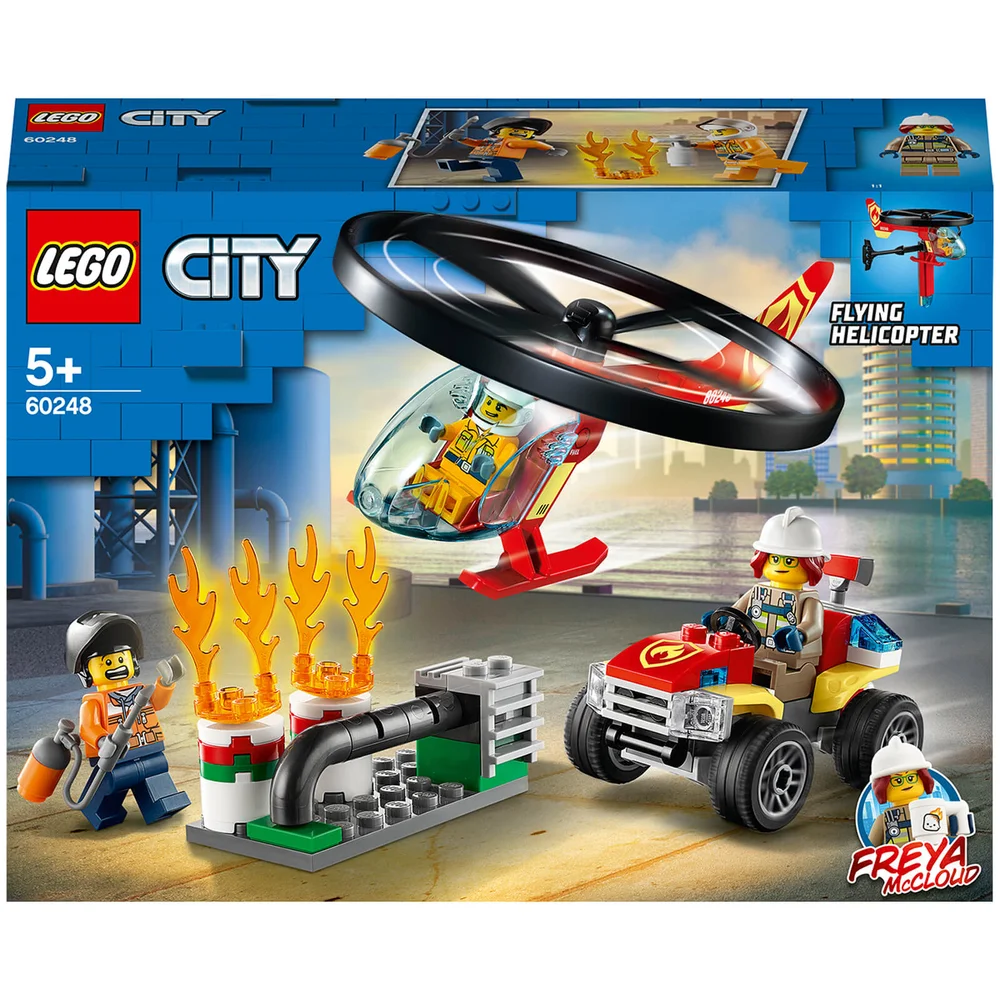 LEGO City : Ensemble de Jeux de Construction L'Intervention de l'Hélicoptère des Pompiers (60248) Image 1