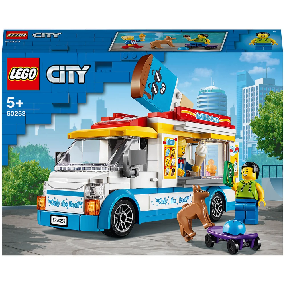 LEGO City : Ensemble de Jeux de Construction Le Camion de la Marchande de Glaces (60253) Image 1