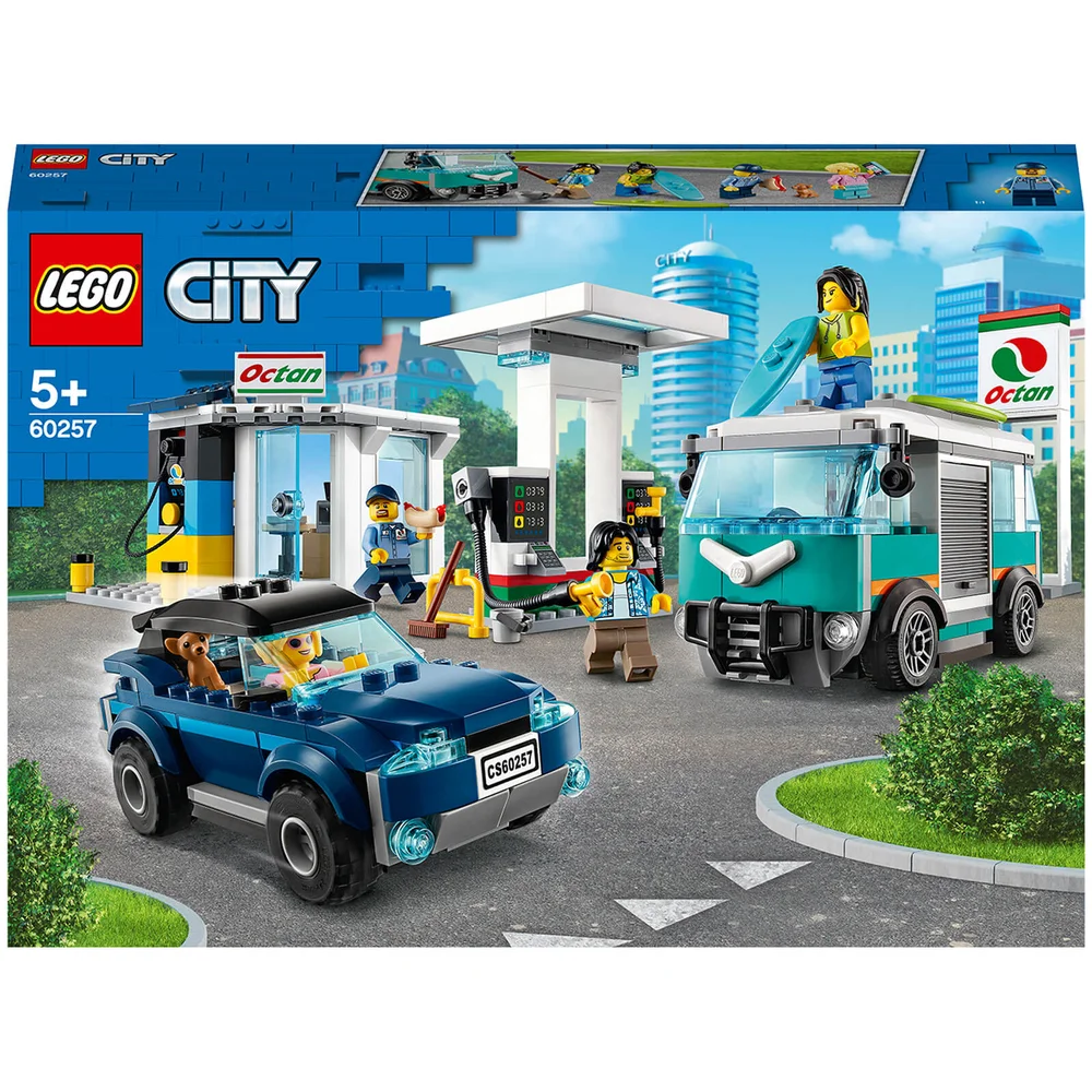 LEGO City : Nitro Wheels Ensemble de Jeux de Construction La Station-Service (60257) Image 1